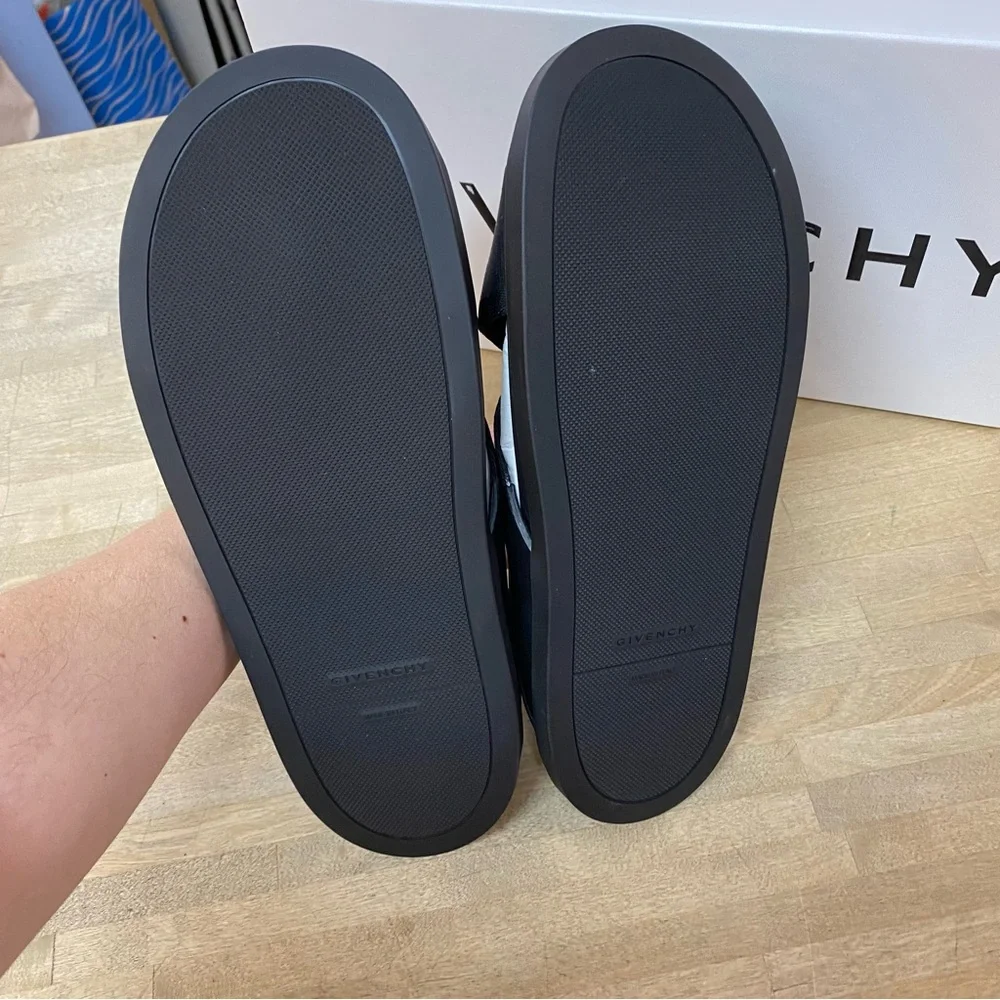 GIVENCHY G Plage Sandals Black Slides NEW In Box Sz 41 - Picture 7 of 7